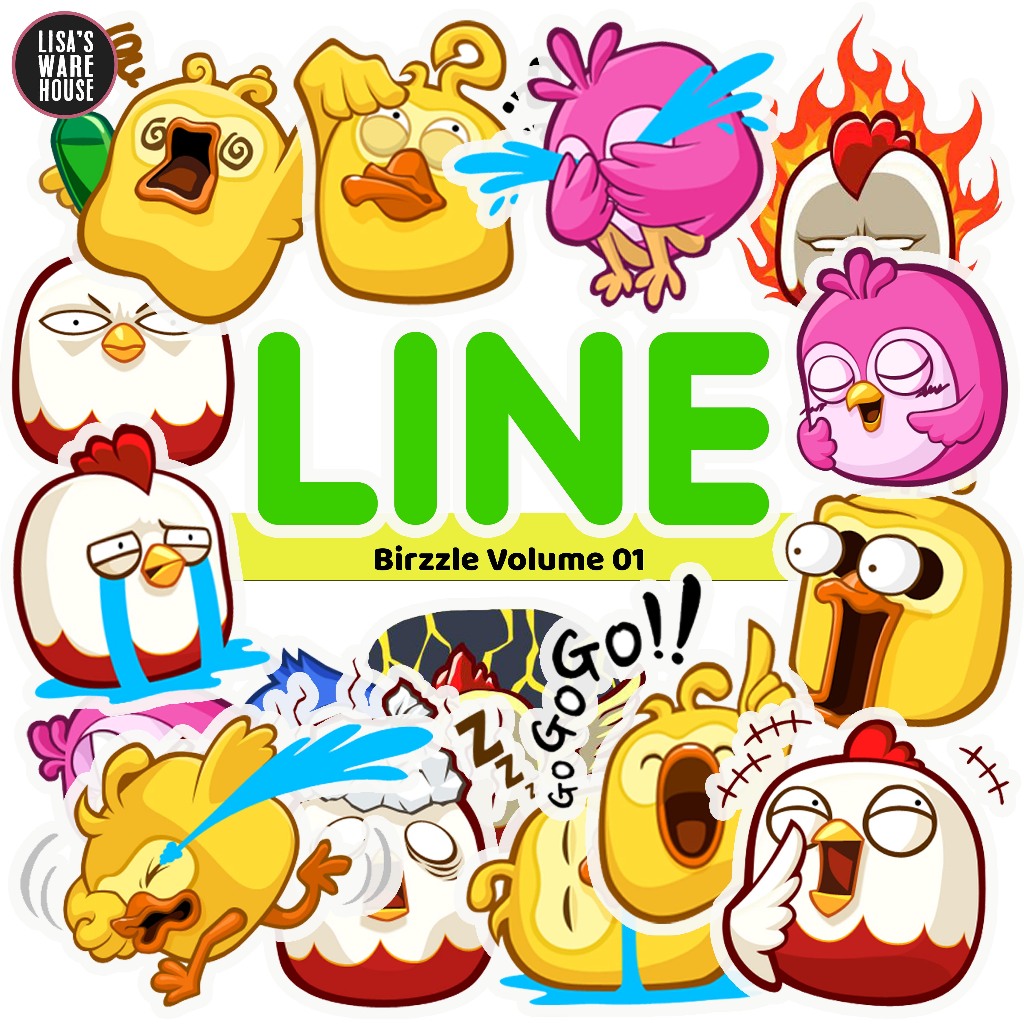 สติ๊กเกอร์ Line Birzzle Volume 01