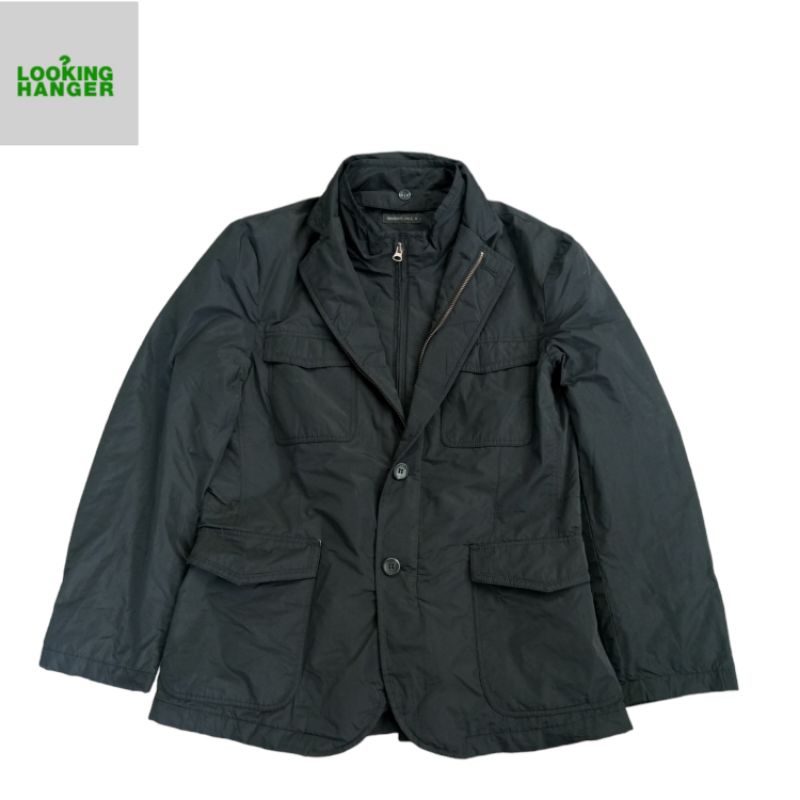 Jacket Black Parka Blazer Men & 39;s เสื้อแจ็คเก็ตรถจักรยานยนต์ Scooterist Vespa Classic Vintage Cas