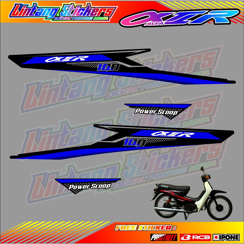 YAMAHA ALFA VARIATION STRIPING / YAMAHA ALFA MOTORCYCLE VARIATION STICKER LIST