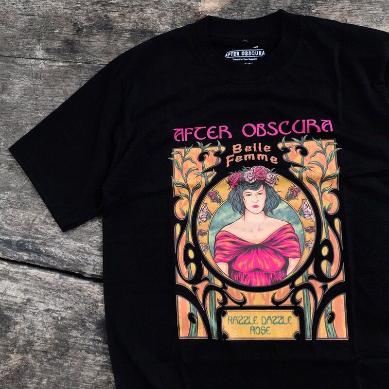 AFTER OBSCURA BELLE FEMME TSHIRT สีดํา