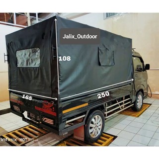 Terpal krodong pickup Grandmax,,L300,,Cary tayo,,futura,,terpal kain CV tentara tutup mobil bak rangka tinggi