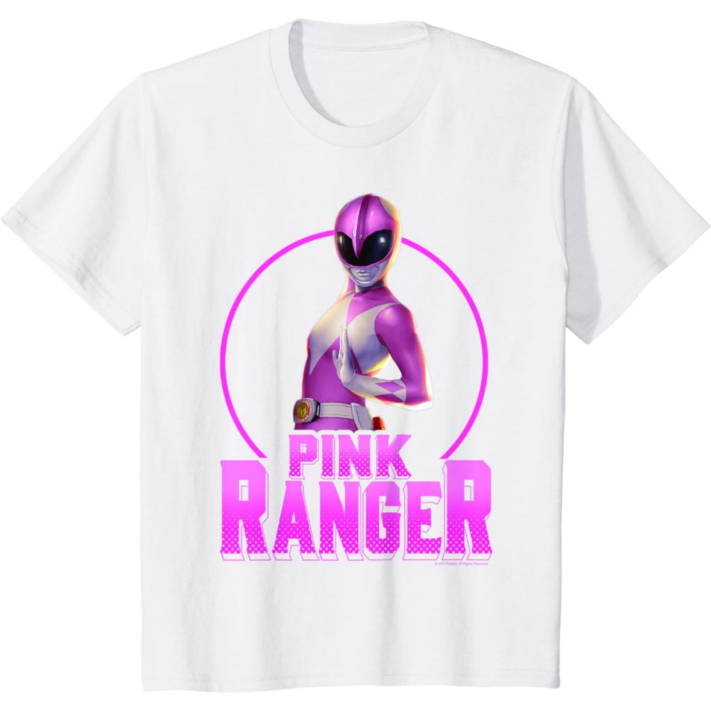 เสื้อยืด พิมพ์ลาย Power Rangers Pink Ranger Karate พรีเมี่ยม