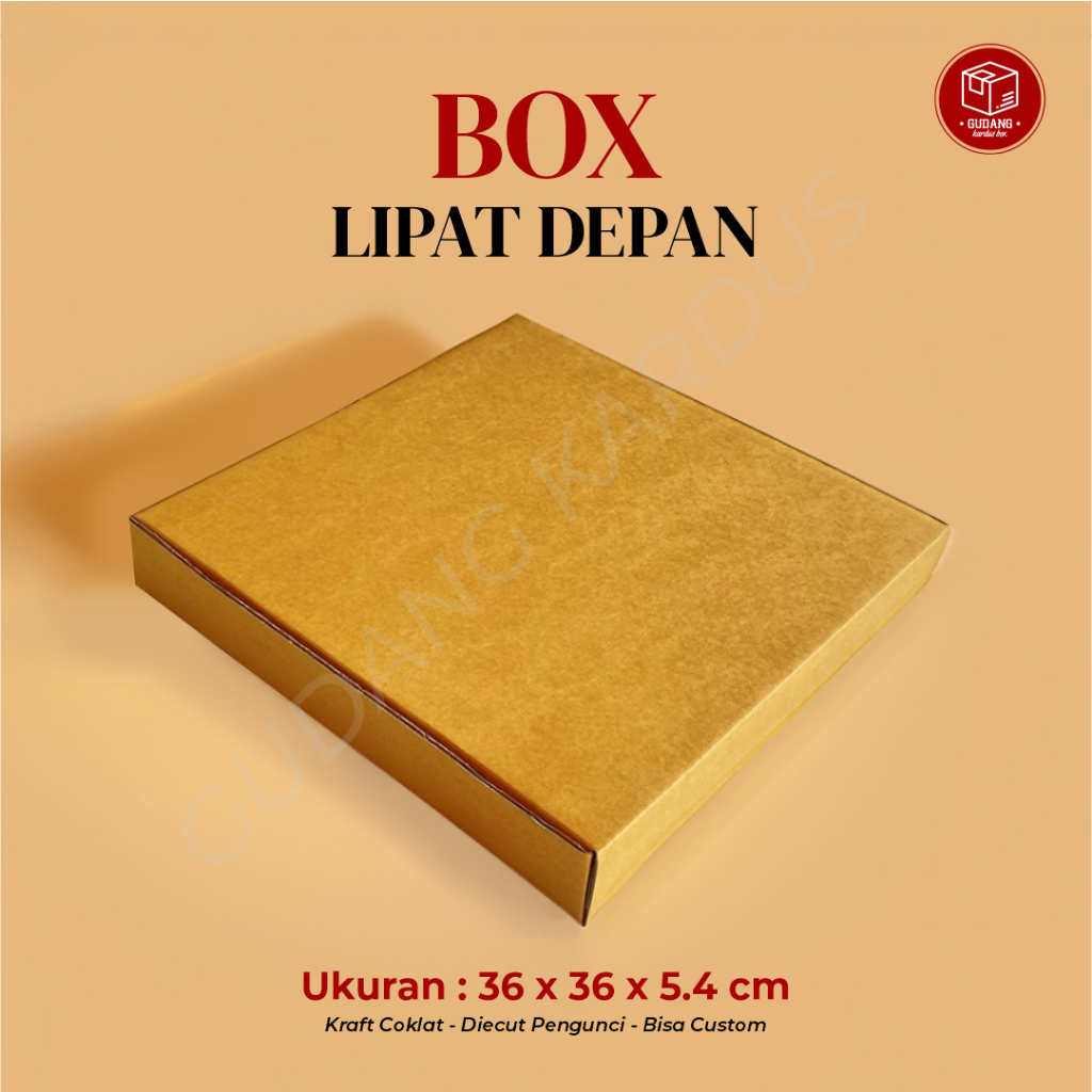 DC BOX LD (UK 36 X 36 X 5.4 CM) BOX/CARTON/PLAIN/CARDBOARD/HAMPERS/PIZZA PACKAGING/CLOOTS/PIZZA/BOX/