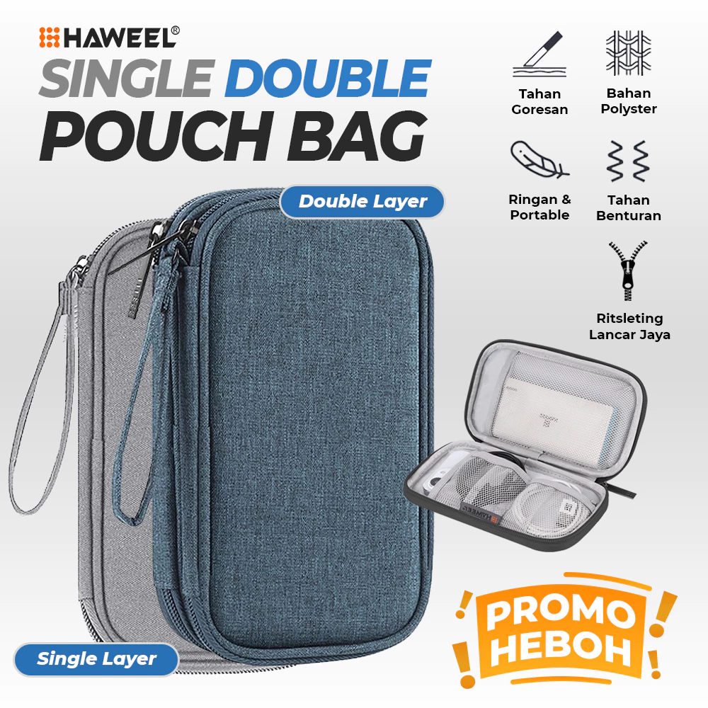 HAWEEL Travel Pouch Gadget กระเป๋าอเนกประสงค์ ออแกไนเซอร์ สายชาร์จ