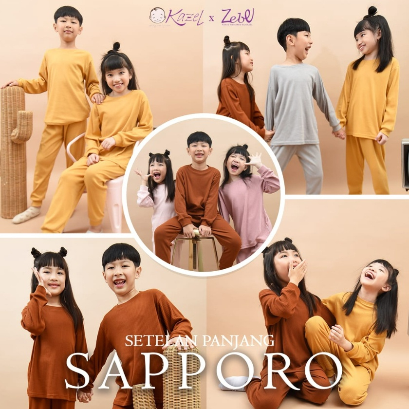 KAZEL SAPPORO LONG SET/BOY OR GIRL LONG PAJAMAS (1 ชุด)