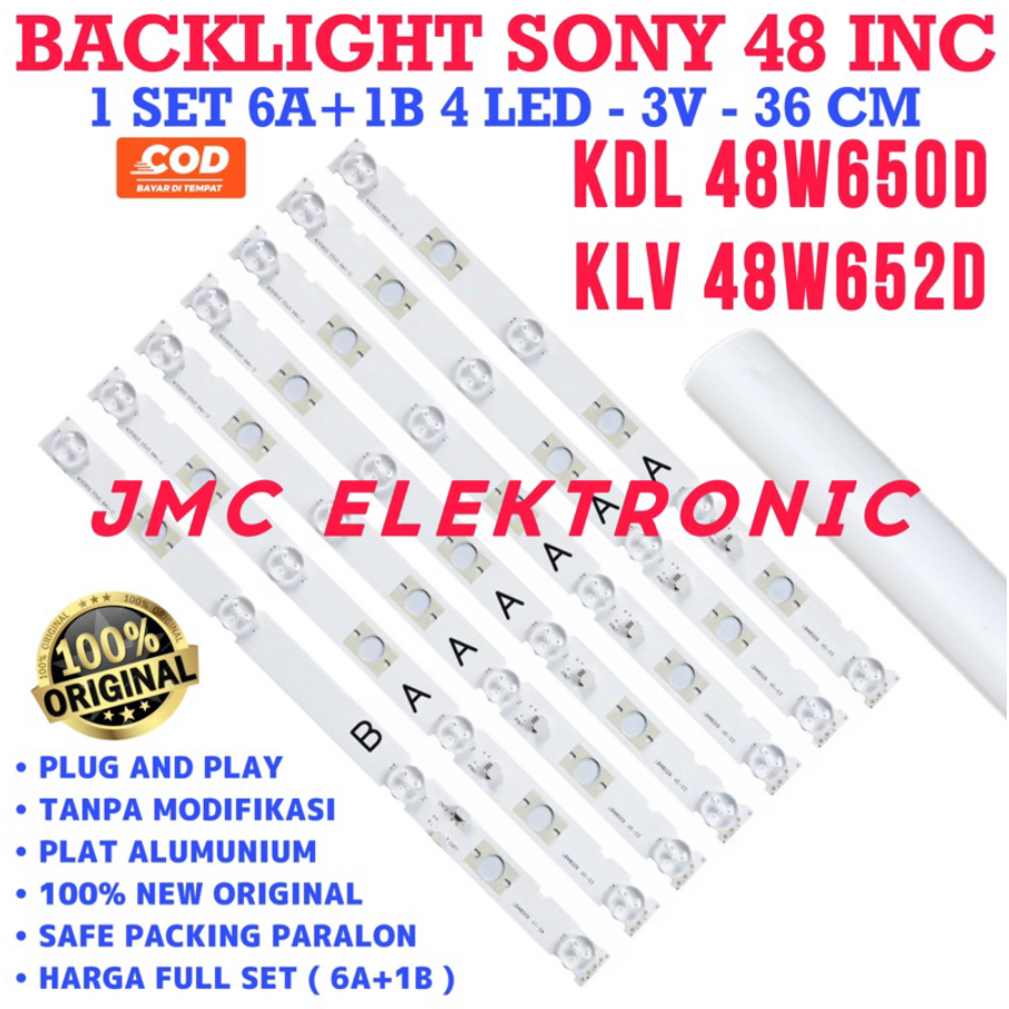 SONY 48 INCH LED TV BACKLIGHT KDL48W650D KLV48W652D 48W650D 48W652D
