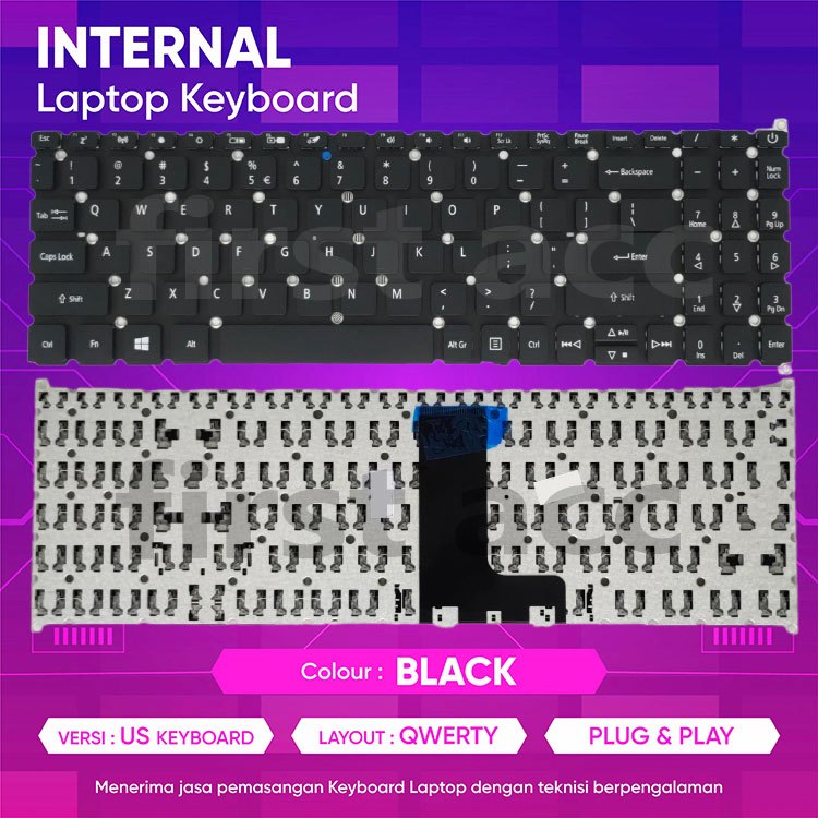 Acer Aspire A315-22 A315-23 A315-34 A315-42 A315-54 A315-55 A315-56 แป้นพิมพ์แล็ปท็อปใหม่