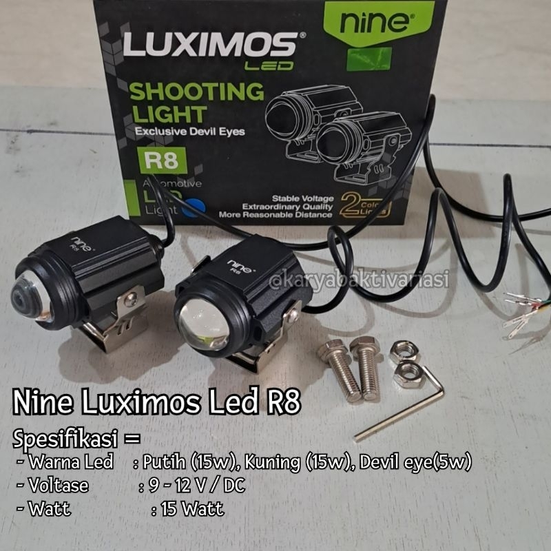 โคมไฟ LED R8 NINE LUXIMOS