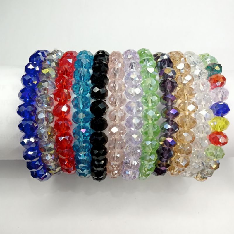 CZECH PREMIUM CIRCLE CRYSTAL BRACELET 8MM