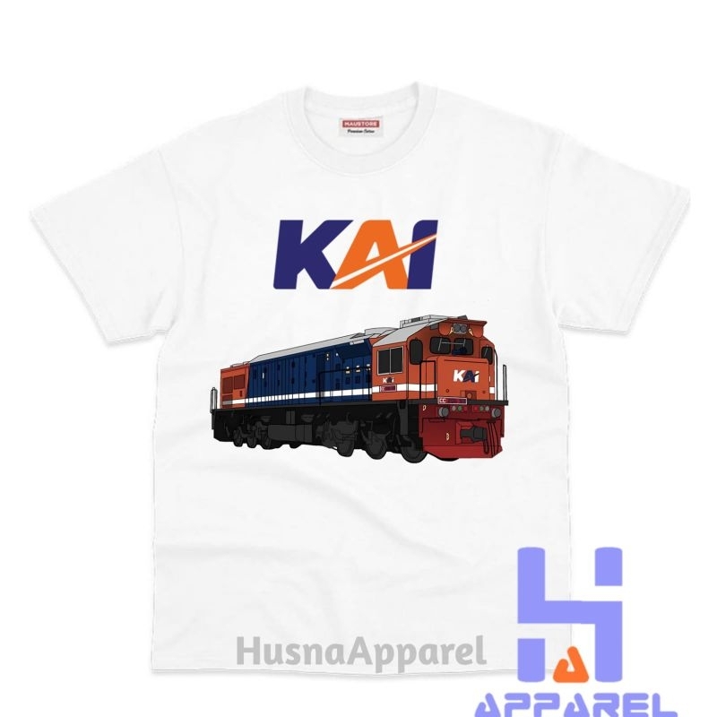 เสื้อผ้าเด็ก เสื้อยืด CHILDRENS, INDONESIAN RAILWAY, LOCOMOTIVE CC 205