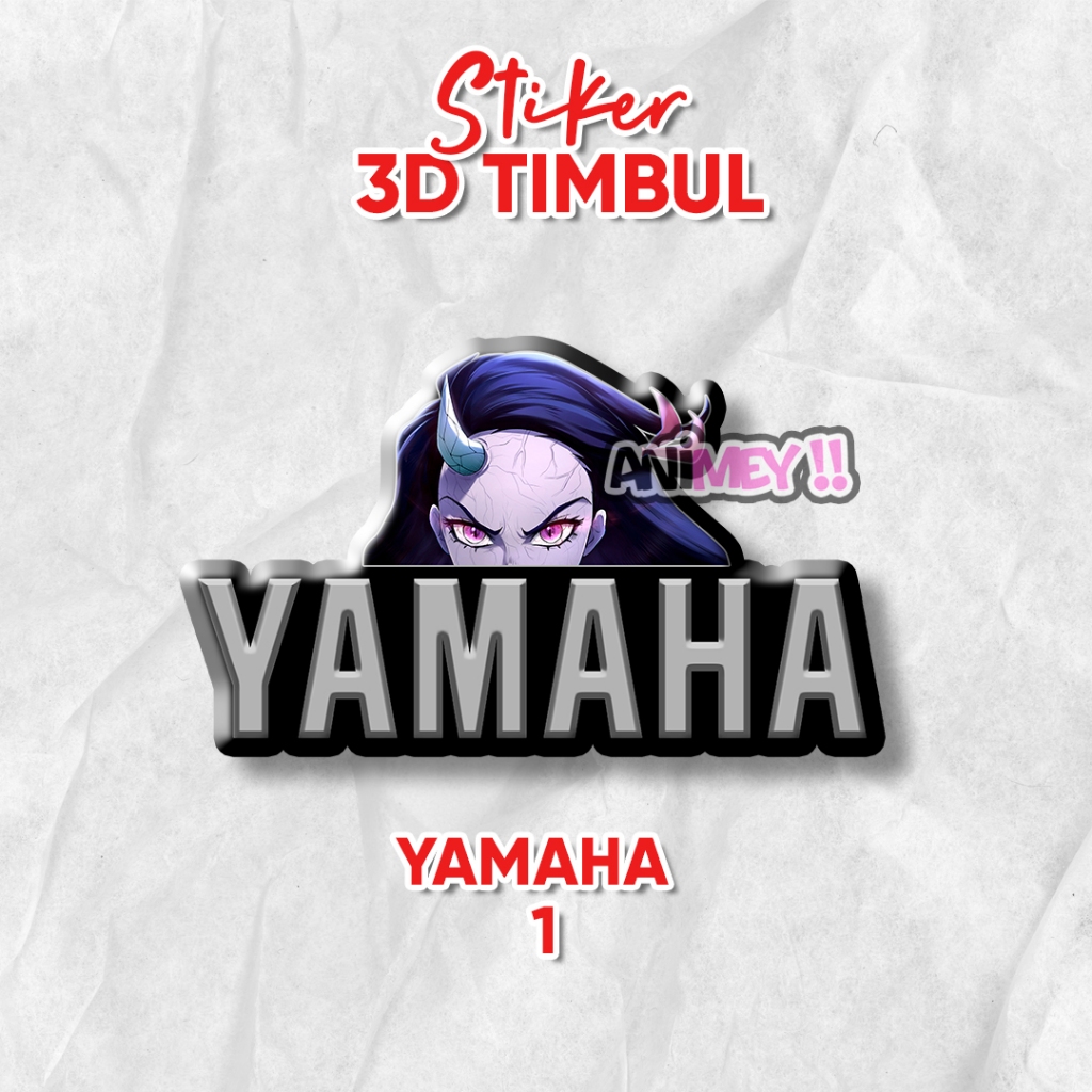 สติ๊กเกอร์สัญลักษณ์ 3d นูน Nezuko Yamaha โลโก้ / สติ๊กเกอร์อนิเมะเรซิ่น