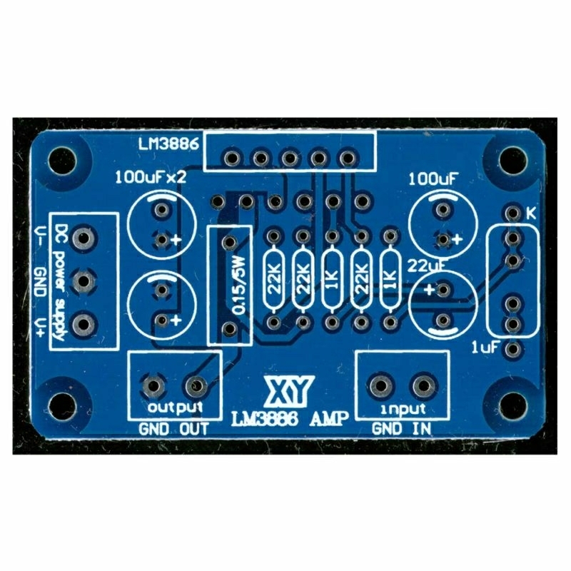 บอร์ดขยายเสียง PCB LM3886 LM3886TF