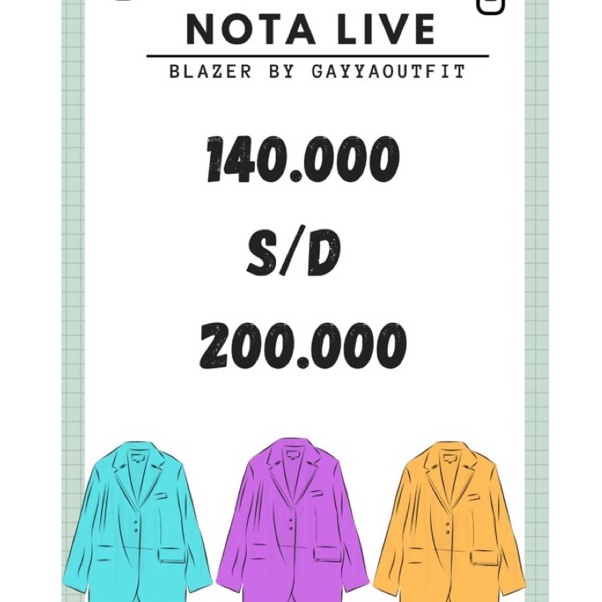 ใหม่ Id5b5Ap BLAZER PREMIUM LIVE SHOPEE 14rb 2rb