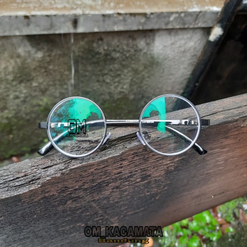 Mata John LENNON กรอบแว่นตา ทรงกลม และเลนส์โฟโตโครมิก สําหรับ NORMAL Eyes MINUS CYLINDER Or PLUS
