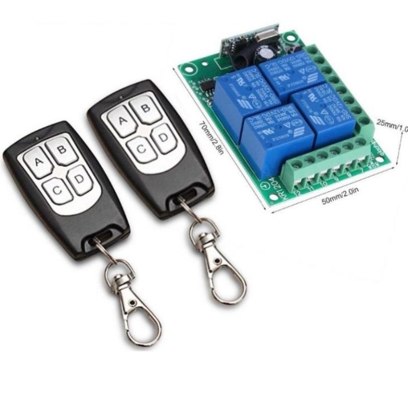 RF 433 RF433 mhz รีโมทไร้สายสําหรับระบบกันสะเทือนอากาศ