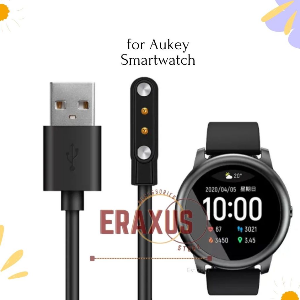 [Eraxus] สายชาร์จรุ่น LS02 ชาร์จ Aukey ชาร์จ LS 02 Fitness Tracker 10 12 SW-1 / SW 1P 1S 1 SW-1P SW-1 สาย magnetic Smartwatch USB