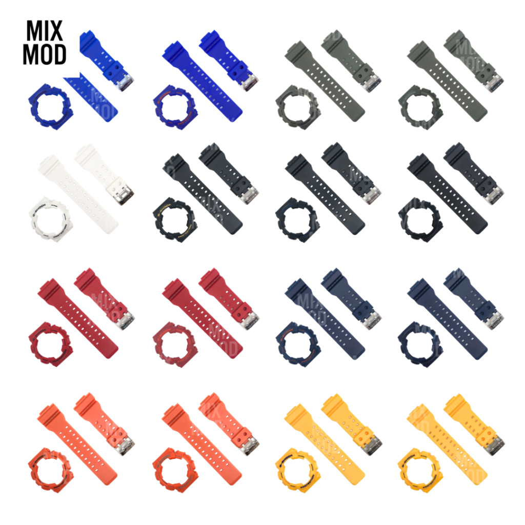 BnB Bezel Strap Case G-Shock GA100 GA110 GD-110 GD-120 Doff สีทึบ