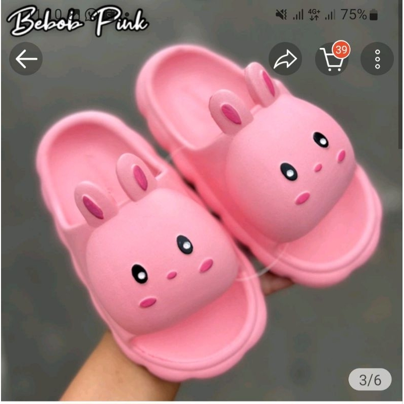 BEBOB EVA RUBBER SLOP SANDALS สําหรับเด็กผู้ชายและเด็กผู้หญิง