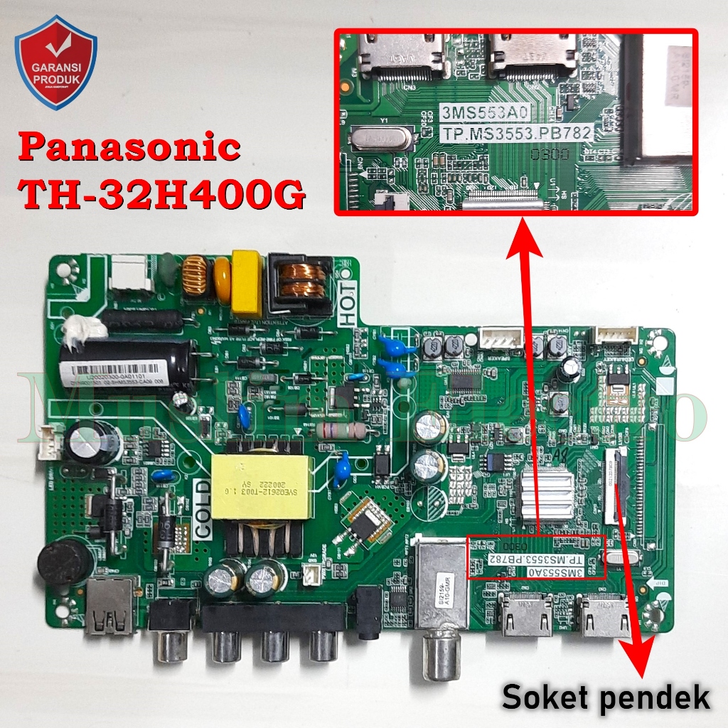 Panasonic LED TV Mainboard TH-32H400G 32H400G 32H400G 32H400 ซ ็ อกเก ็ ตสั ้ น