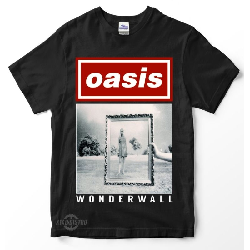 Oasis band เสื้อยืด - WONDERWALL Premium oasis britpop