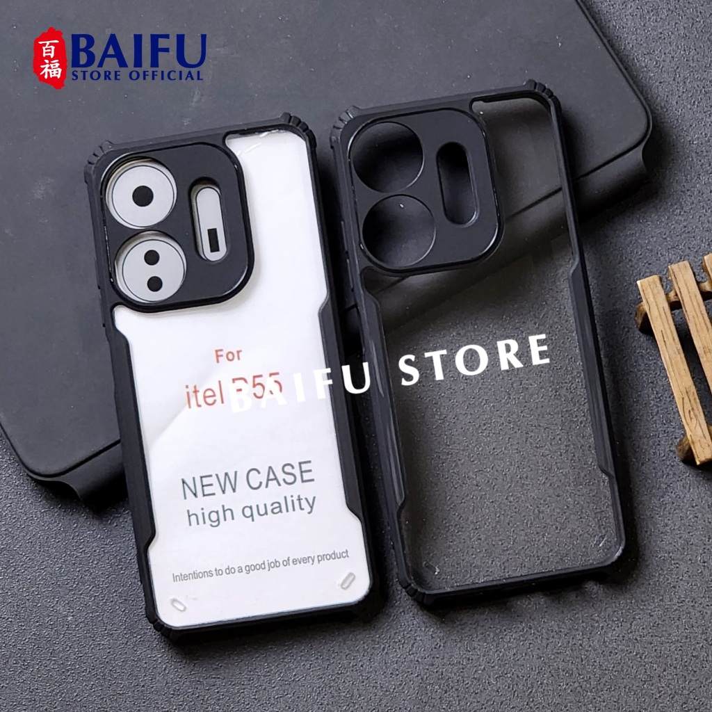 Itel P55 NFC Itel P55 5G Case Fusion กันกระแทกโปร่งใสปลอกItel P55 NFC Itel P55 5G