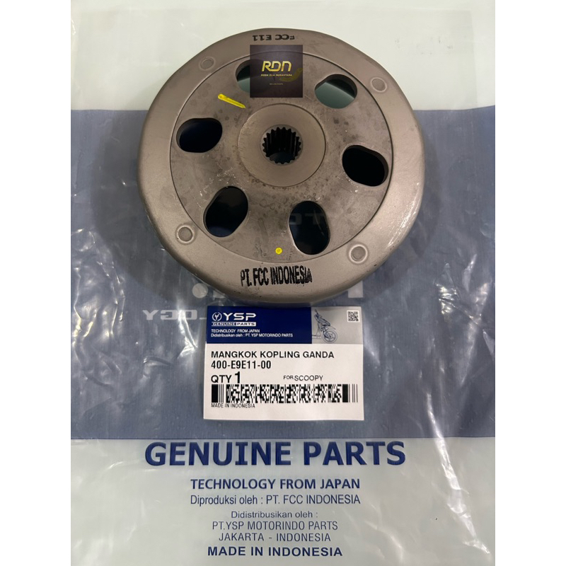 ชามคู่ Scoopy K16 BeAT Fi KZL Original FCC