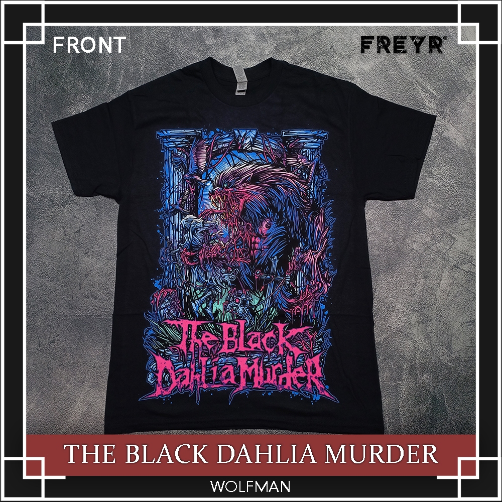 เสื้อยืด พิมพ์ลายวง The Black Dahlia Murder - Wolfman ของแท้