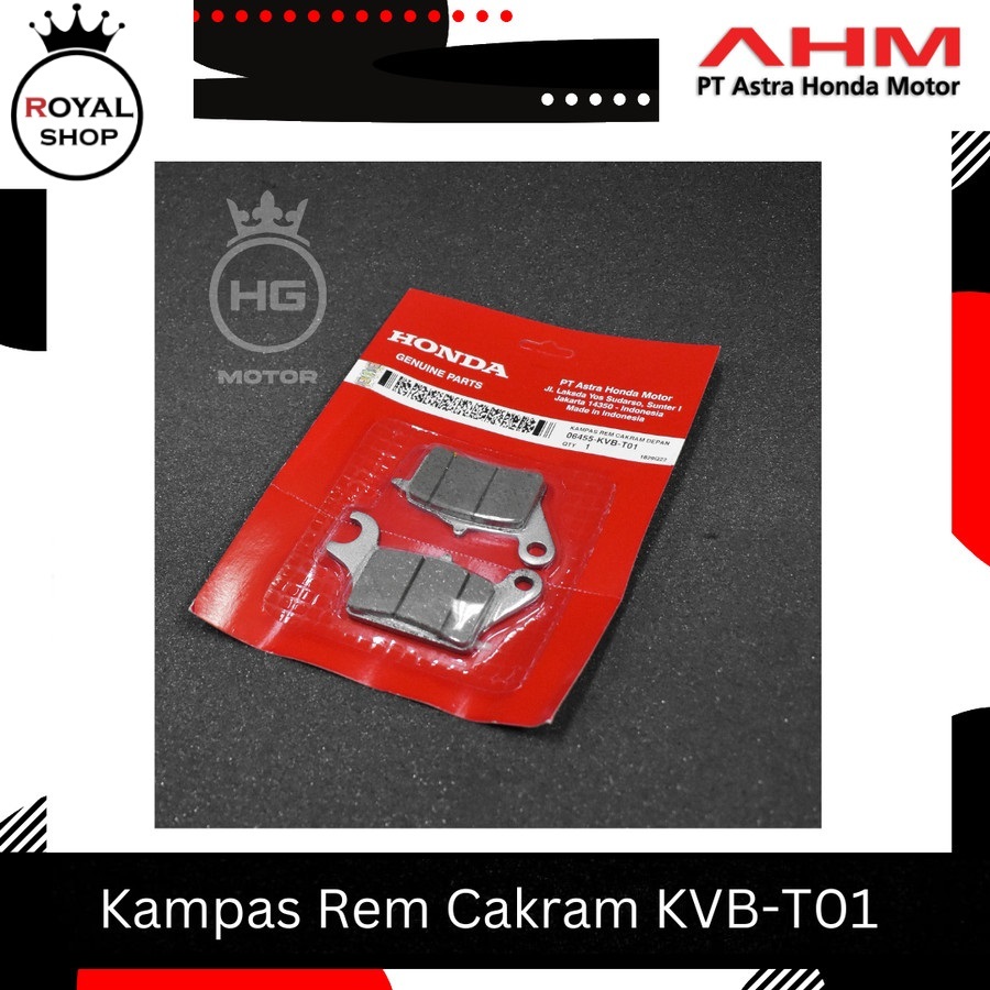 ผ้าเบรคหน้าสําหรับ HONDA Vario 125 CBS, BEAT, Scoopy, Spacy (06455-KVB-T01)