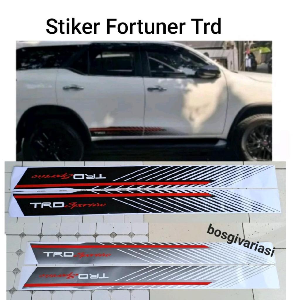 สติ๊กเกอร์ Fortuner VRZ / สติ๊กเกอร์ Fortuner VRZ 2016 - 2020 / สติ๊กเกอร์ TRD Fortuner / สติ๊กเกอร์
