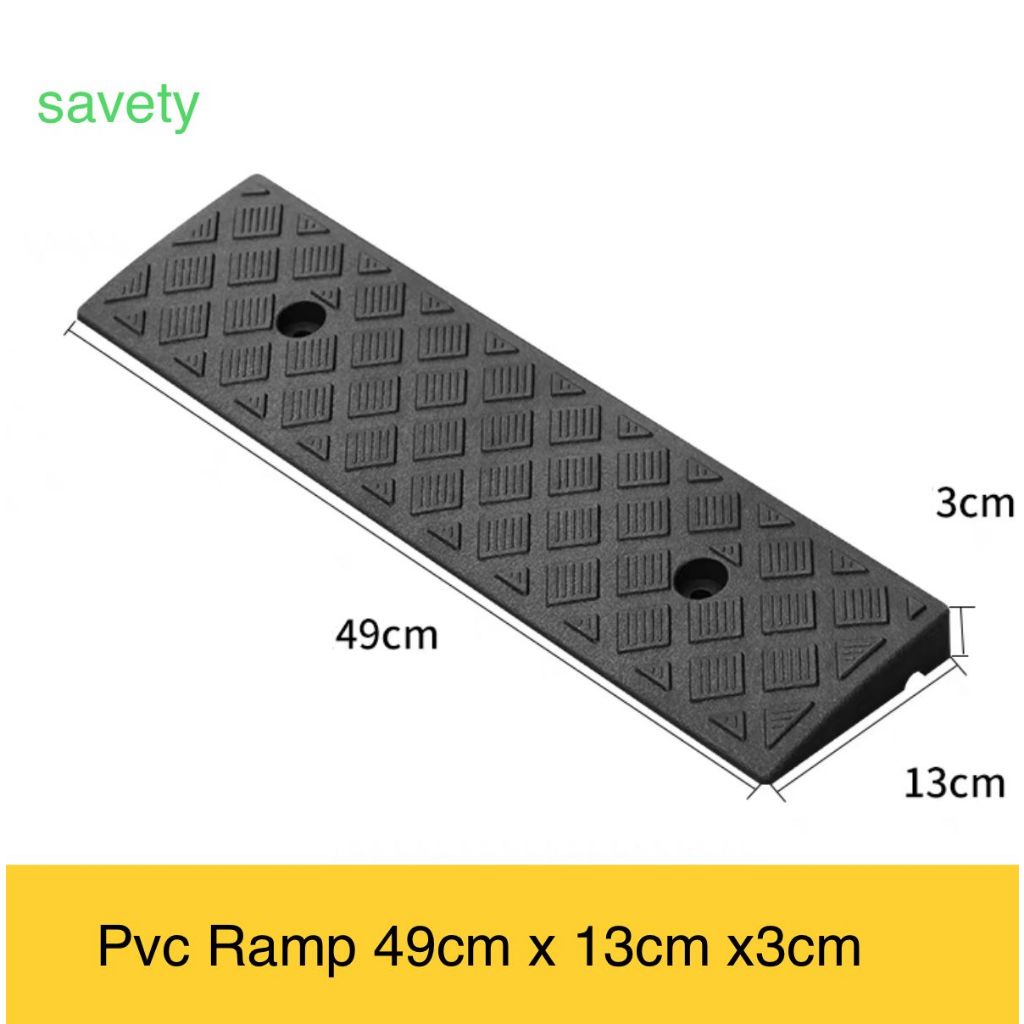 Curb Ramp Pvc Ramp - Ramp ผลิตจากพลาสติกหนา 3 ซม