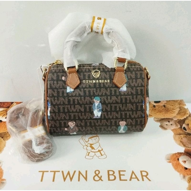 Ready Original TTWN Bear Bag TN2637 Choco/Sling Bag TTWN Bear/Tote Bag TTWN Bear/TTWN Bear Bag