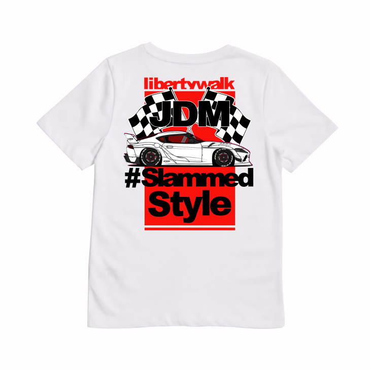 KRMK เสื้อยืด Distro สําหรับเด็ก Unisex พร้อม TOYOTA SUPRA MK5 A90 LBWK LIBERTY WALK Image