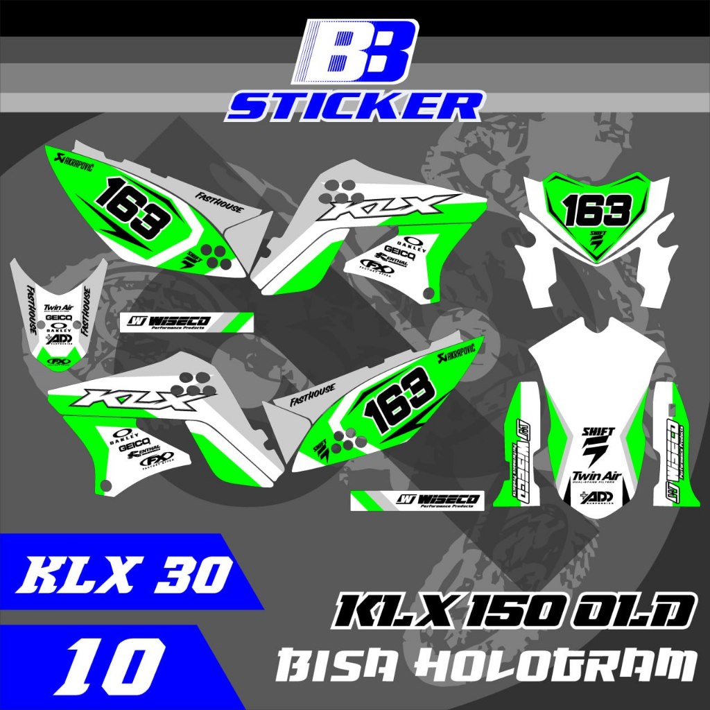 สติ๊กเกอร์ KLX Striping Old KLX KLX 150 SHORT REAR SPAKBOR Klx 30