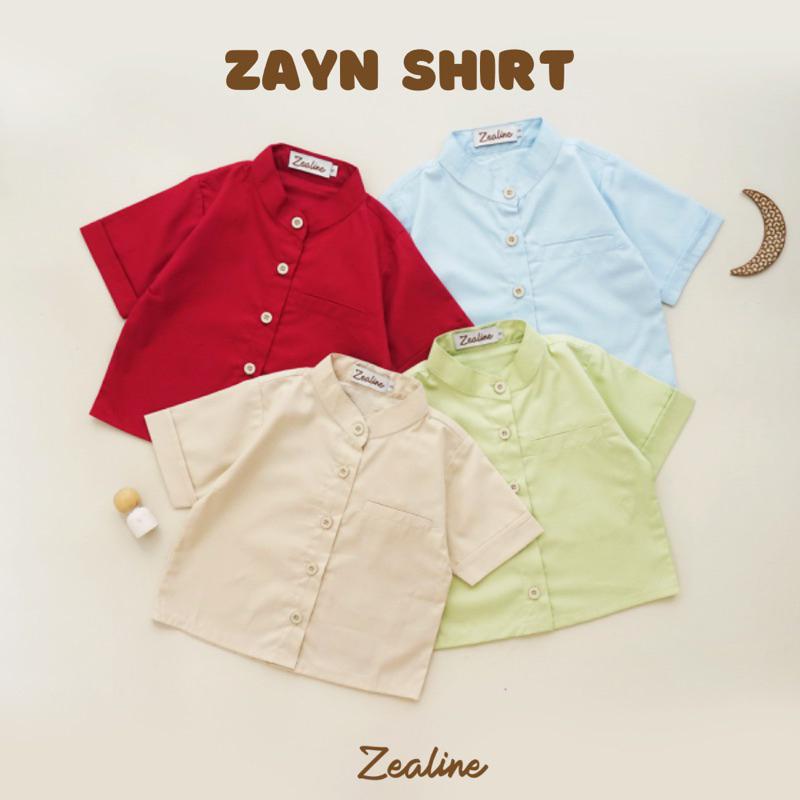 Kemeja Zealine - เสื้อ Zayn | เสื้อท็อปเด็ก