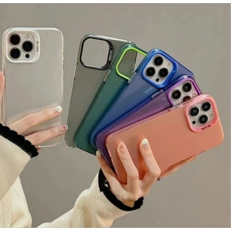 SoftCase Casing IMD HYBRID HOLOGRAM Oppo A76 4G/A96 4G Silicone Back Protector HP Camera