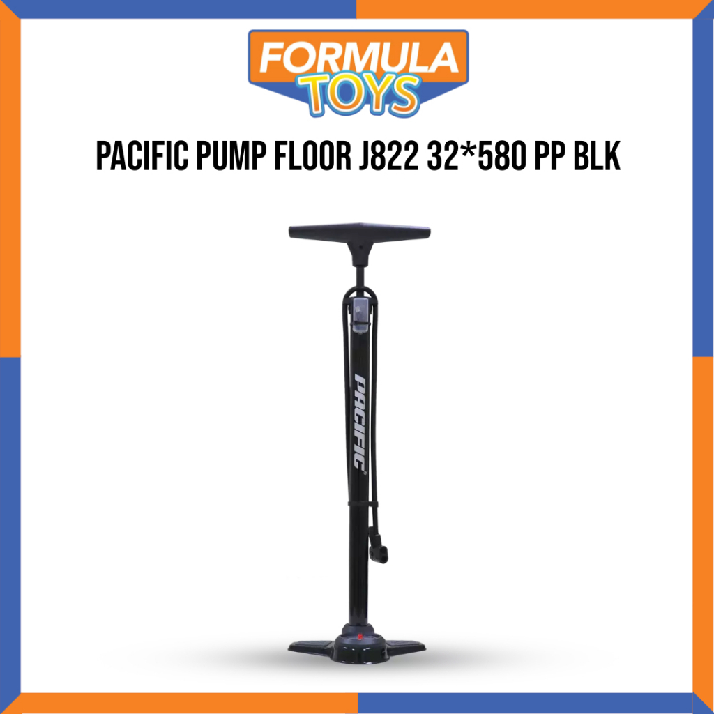 พื้นปั๊ม PACIFIC J822 32*580 PP BLK BICYCLE PUMP