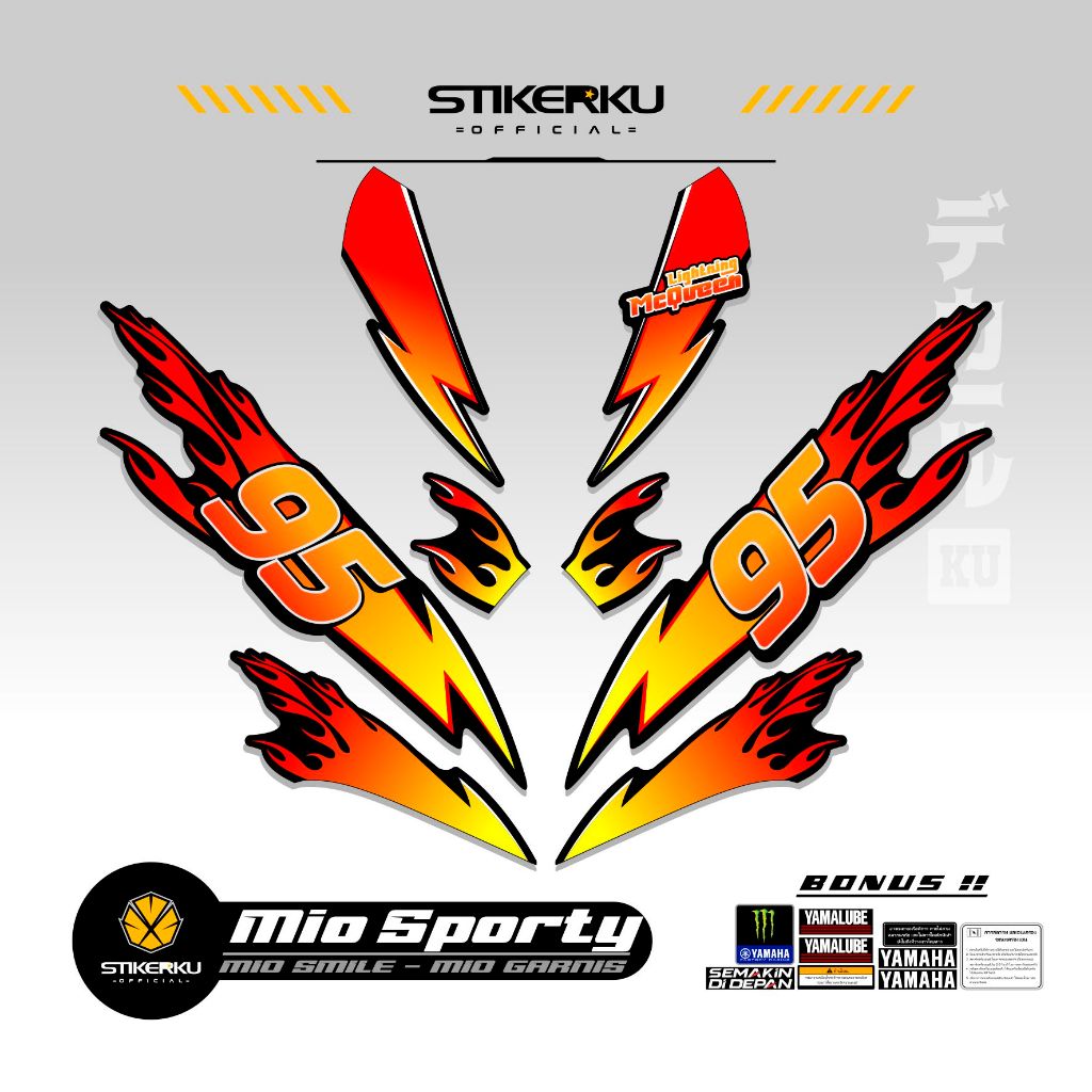 MIO SPORTY STRIPING MOTIF 113 / MIO SMILE STICKER / URBAN / AMORE / ZR / MX / GARNISH / OLD / RARE / BUBBLE / GLITCH / FLAG / FLOWER / FIRE / VARIATION / LIST / POLET / STOCK DECAL / SIMPLE / UNIQUE