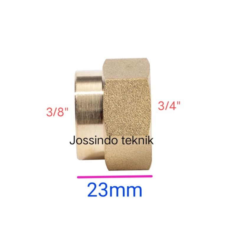 3/8x3/4 เกลียวในทองเหลือง ถุงเท้า/เกลียวในทองเหลือง ถุงเท้า3/4x3/8