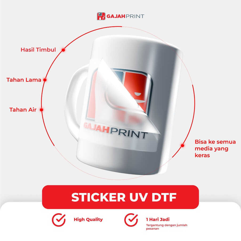 1 เมตร DTF UV STICKER / DTF UV STICKER / สติ๊กเกอร์นูน