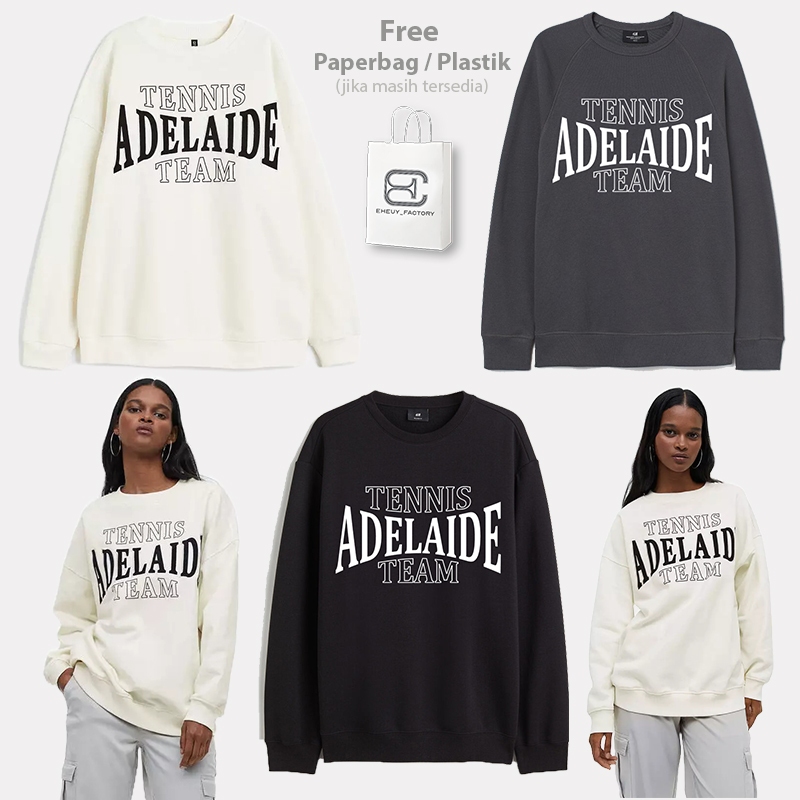 Crewneck ADELAIDE HM cream Regular Size Broken White Sweater Women HnM Original Soft cream