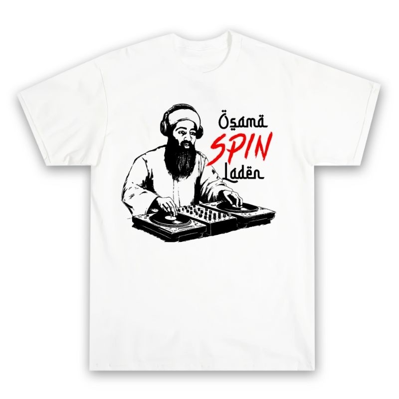 Aftereight.id - เสื้อยืด OSAMA SPIN LADEN OSAMA BIN LADEN ล้อเลียน | เสื้อยืดความงาม