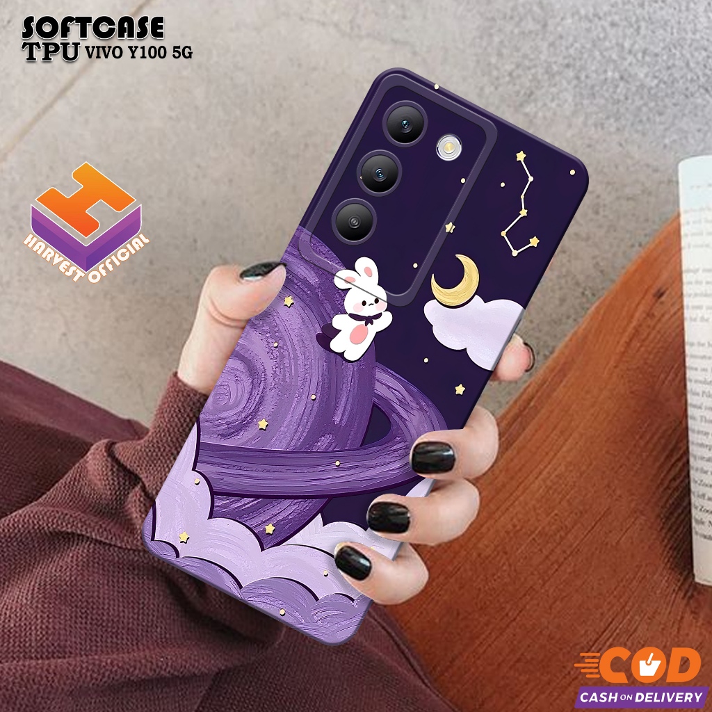 เคส HP VIVO Y100 5G 2024 - เคสแฟชั่นน่ารัก - เคส VIVO Y100 5G Softcase - กล้อง Pro - เคส VIVO Y100 5