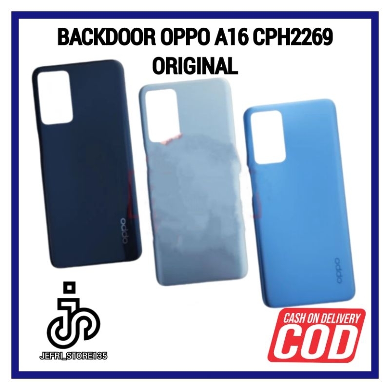 BACKDOOR ฝาหลังฝาหลัง HOUSING OPPO A16 CPH2269 ต้นฉบับ