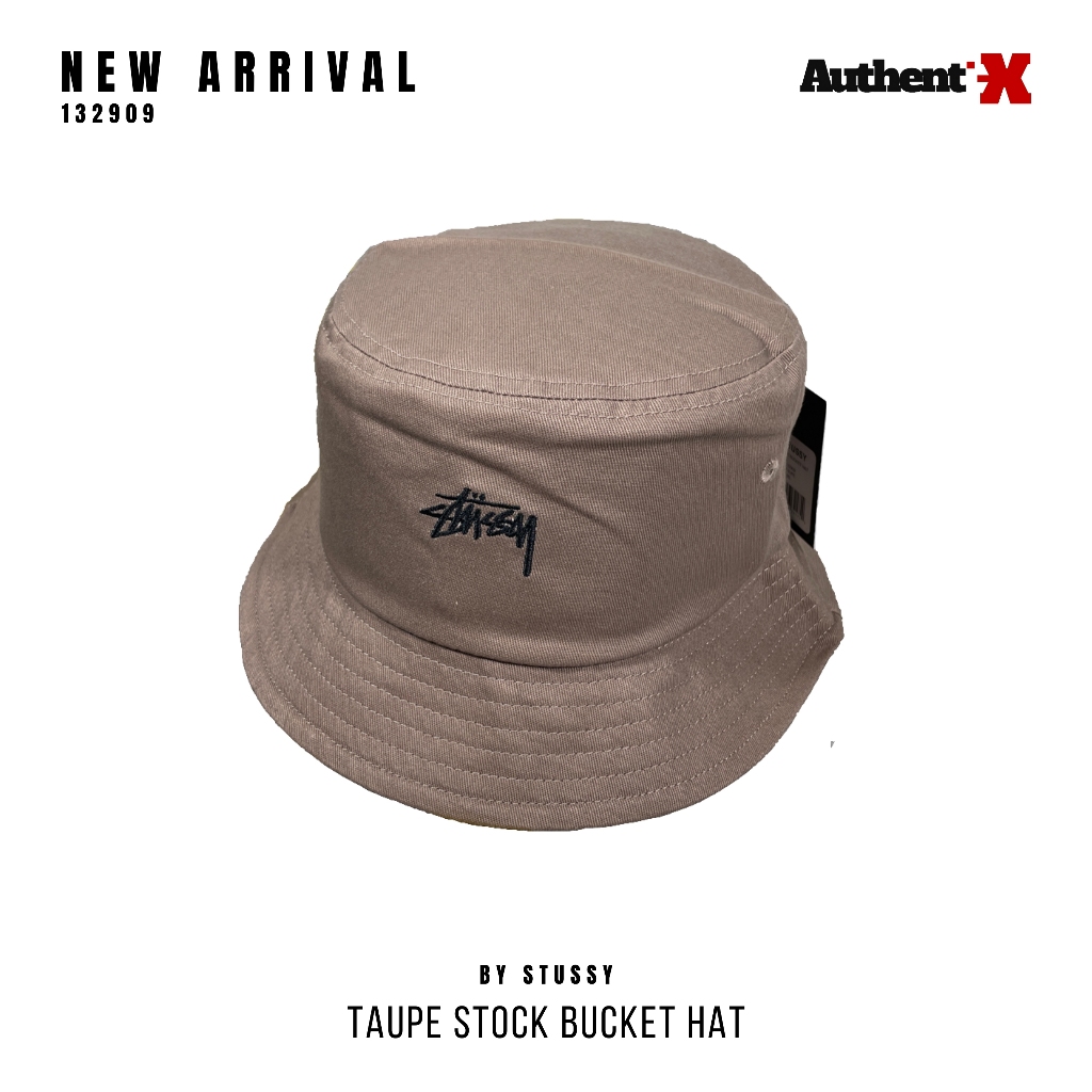 STUSSY STOCK BUCKET HAT - TAUPE