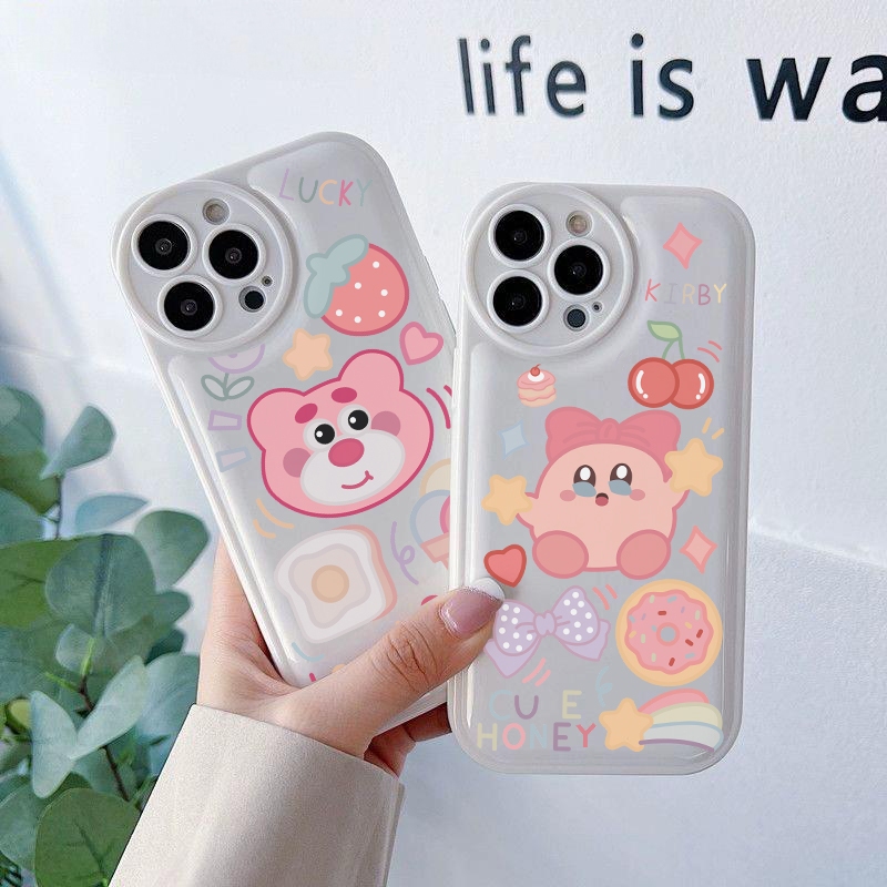 Kung Fu กรณี - สีขาวรอบ Softcase สําหรับ Iphone 7Plus 8Plus 7 8 X 11 12Promax 12Pro 13 Pro 13 Promax