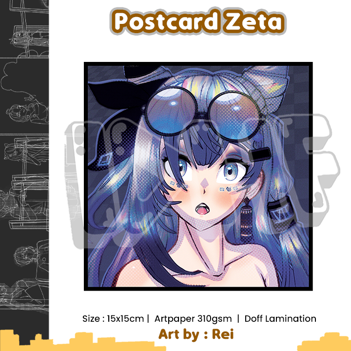 โปสการ์ด Zeta - Hololive Poster - Rei