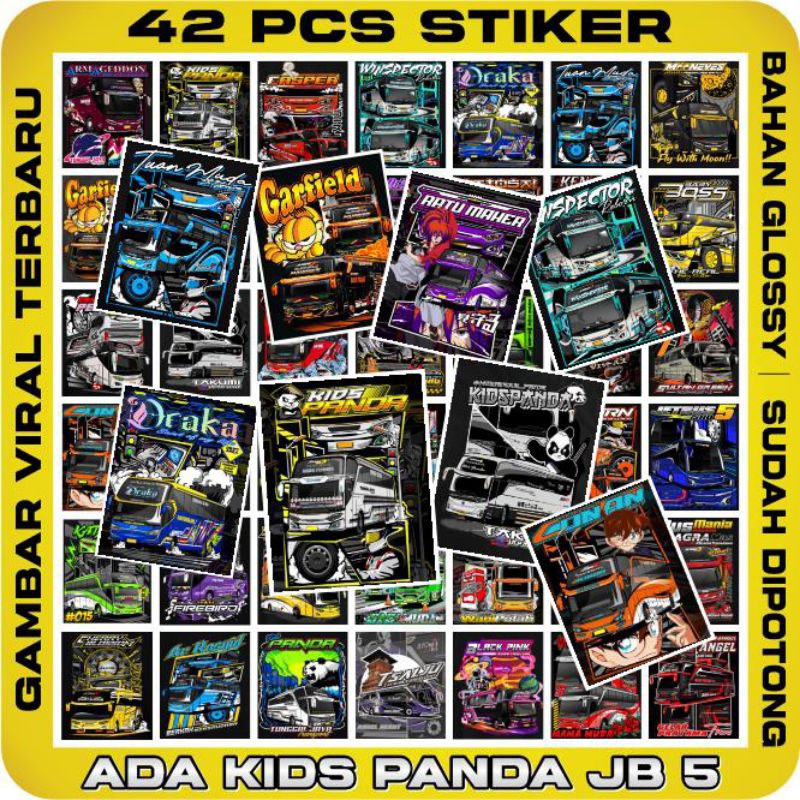 BUS MANIA BASURI สติ๊กเกอร์ CONTAIN 54 - VIRAL BUS MANIA สติ๊กเกอร์ - TELOLET BUS STICKERS