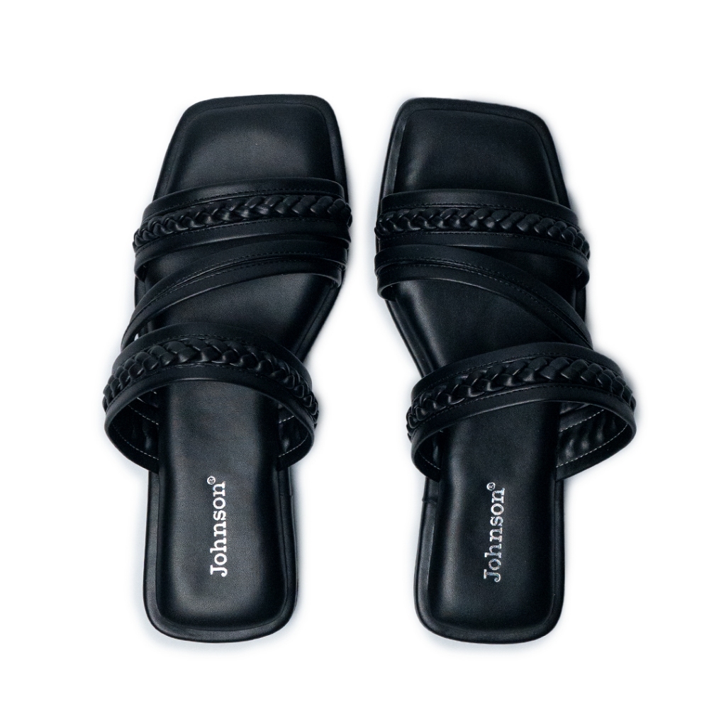 รองเท้าแตะผู้หญิง JOHNSON - HECATE BLACK