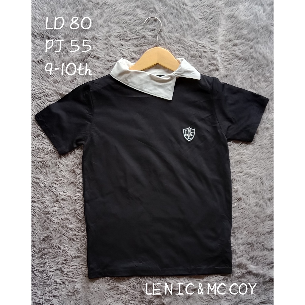 เสื้อยืดคอปกเด็กผู้หญิง 9-10 ปี - LENIG_&_MC_COY - thrf