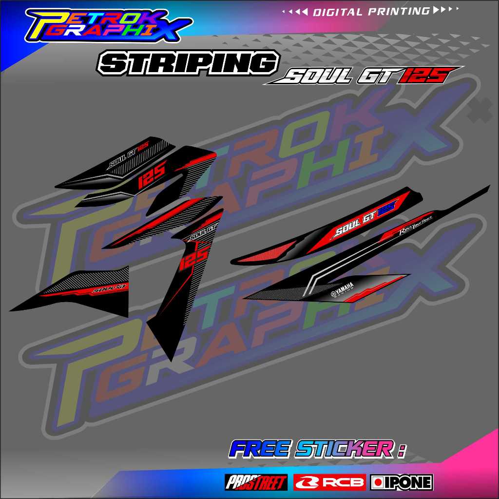 STRIPING VARIATIONS YAMAHA MIO SOUL GT 125 / สติ๊กเกอร์ LIST VARIATIONS สําหรับ MIO SOUL GT 125 MOTO